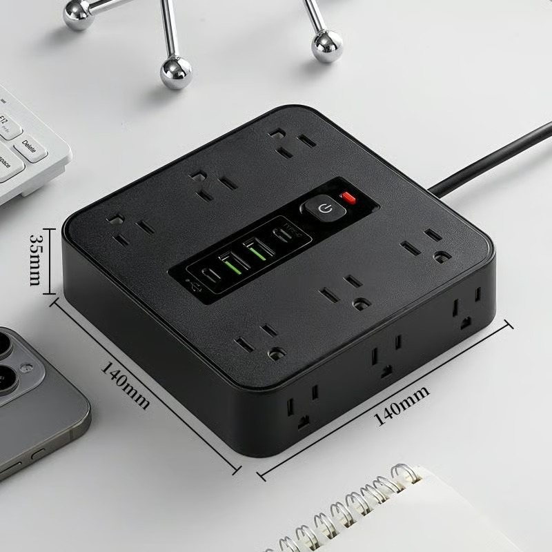 ⚡16-in-1 Power Strip with Switch & Surge Protection,ETL Listed Fireproof Power Strip